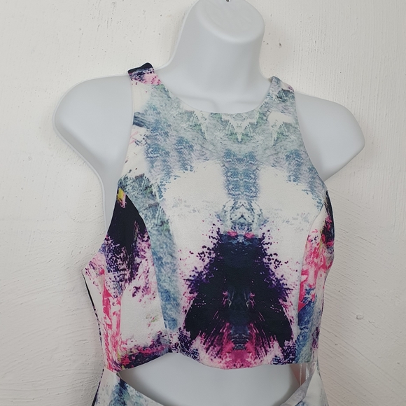 PURE HYPE Womens Dress Size S White/Blue/Pink Sleeveless - Picture 2 of 5